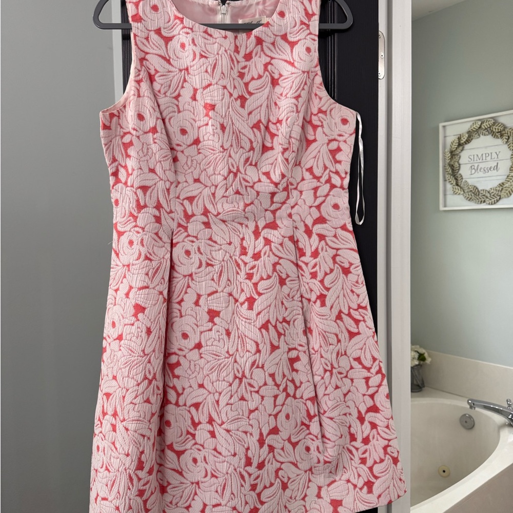 Eliza J Pink and White Floral Mini Dress